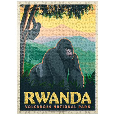 puzzleplate Volcanoes National Park Rwanda Mountain Gorillas 500 Jigsaw Puzzle
