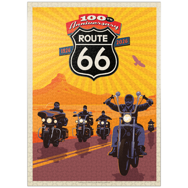puzzleplate 100th Anniversary Of Route 66 - Bikers Ride 1000 Jigsaw Puzzle