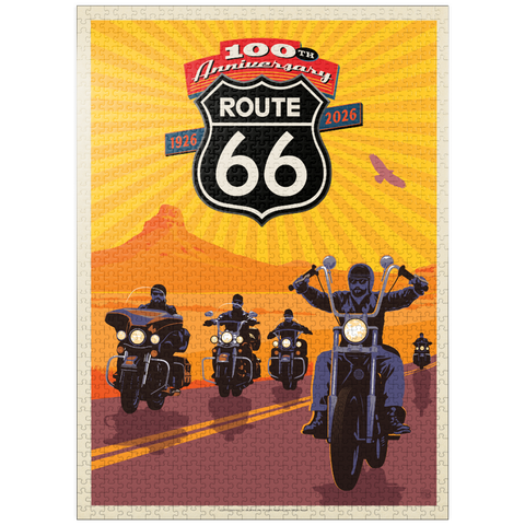puzzleplate 100th Anniversary Of Route 66 - Bikers Ride 1000 Jigsaw Puzzle