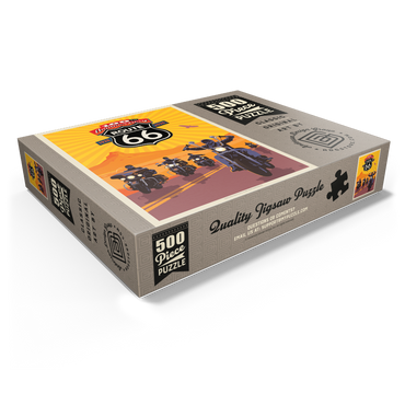 100th Anniversary Of Route 66 - Bikers Ride 500 Jigsaw Puzzle box view1