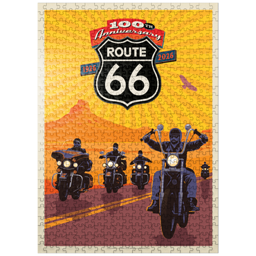 puzzleplate 100th Anniversary Of Route 66 - Bikers Ride 500 Jigsaw Puzzle