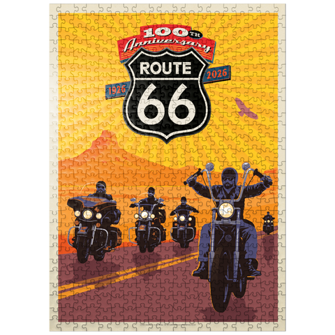 puzzleplate 100th Anniversary Of Route 66 - Bikers Ride 500 Jigsaw Puzzle