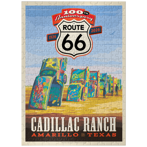 puzzleplate 100th Anniversary Of Route 66 - Cadillac Ranch, Amarillo Texas Sunset 300 Jigsaw Puzzle