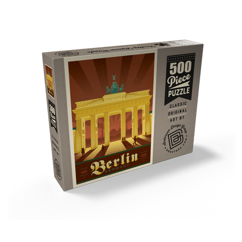 Germany: Berlin Brandenburg Gate 500 Jigsaw Puzzle box view2