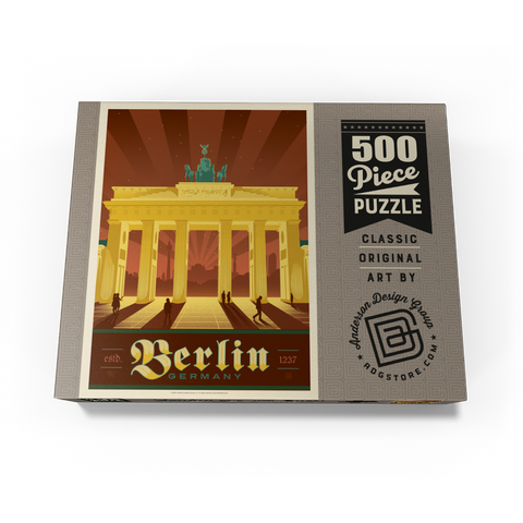 Germany: Berlin Brandenburg Gate 500 Jigsaw Puzzle box view3