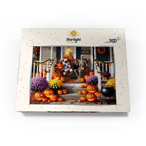 Cozy Halloween Front Porch Decor 300 Jigsaw Puzzle box view3