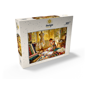 Sunlit Sewing Studio Dressmaking Scene 500 Jigsaw Puzzle box view2