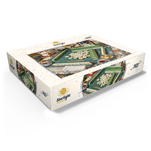 Mahjong Table Still Life With Lucky Cat 300 Jigsaw Puzzle box view1