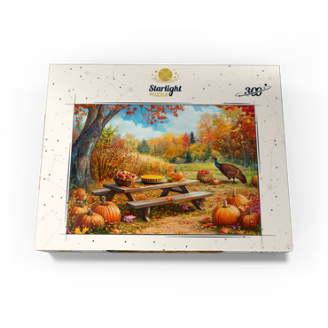 Autumn Harvest Picnic Table with Pumpkins 300 Jigsaw Puzzle box view3
