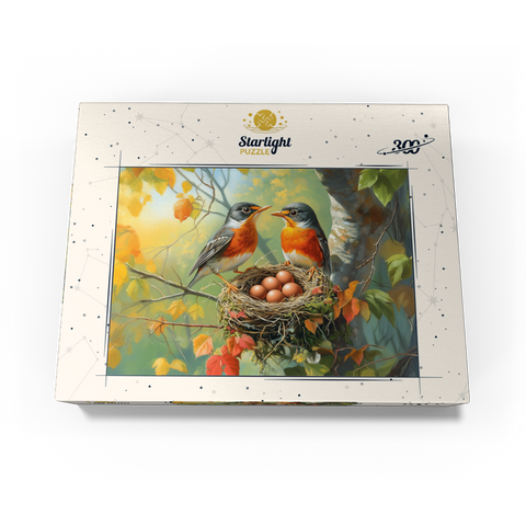 Autumn Songbird Nest with Eggs 300 Jigsaw Puzzle box view3