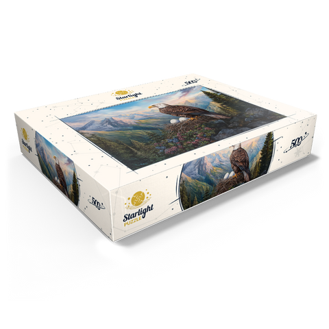 Majestic Bald Eagle Nest Mountain Wilderness 500 Jigsaw Puzzle box view1