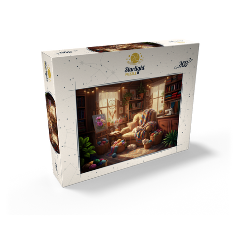 Cozy Craft Room Cats and Yarn 300 Jigsaw Puzzle box view2