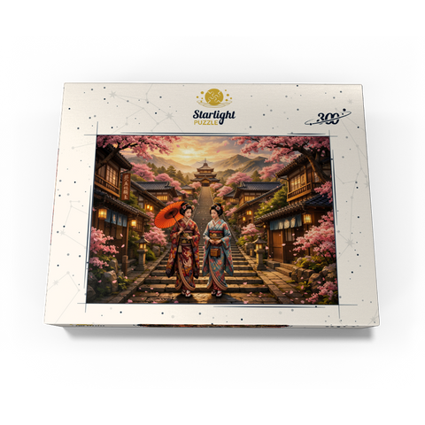 Kyoto Pagoda Street Cherry Blossoms 300 Jigsaw Puzzle box view3