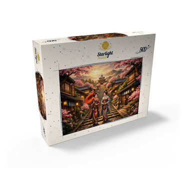 Kyoto Pagoda Street Cherry Blossoms 500 Jigsaw Puzzle box view2