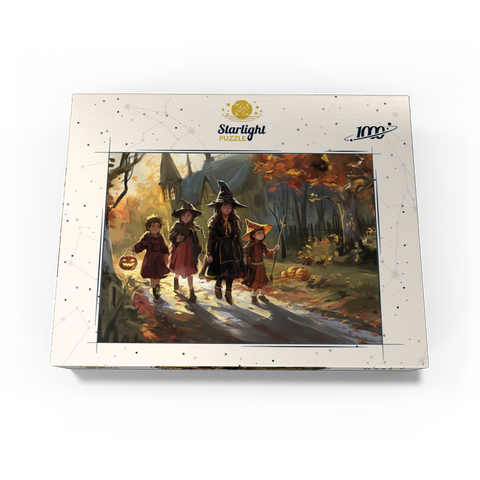 Haunted Village Halloween Trick or Treat Scene 1000 Jigsaw Puzzle box view3