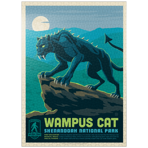 puzzleplate Legends Of The National Parks: Shenandoah's Wampus Cat 1000 Jigsaw Puzzle