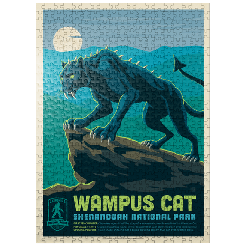 puzzleplate Legends Of The National Parks: Shenandoah's Wampus Cat 500 Jigsaw Puzzle