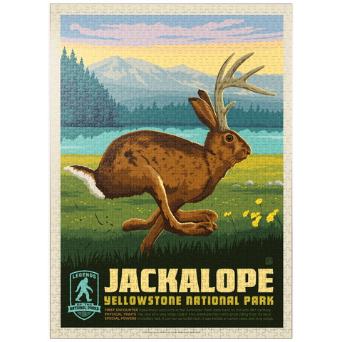 puzzleplate Legends Of The National Parks: Yellowstone's Jackalope 1000 Jigsaw Puzzle