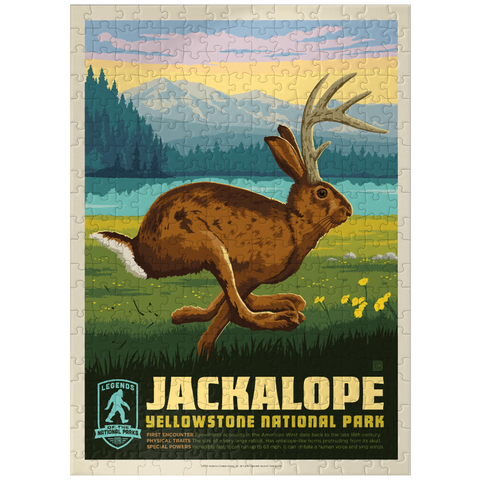 puzzleplate Legends Of The National Parks: Yellowstone's Jackalope 300 Jigsaw Puzzle