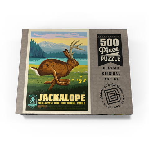 Legends Of The National Parks: Yellowstone's Jackalope 500 Jigsaw Puzzle box view3