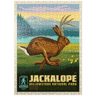 puzzleplate Legends Of The National Parks: Yellowstone's Jackalope 500 Jigsaw Puzzle