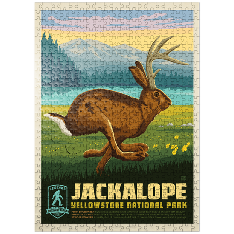 puzzleplate Legends Of The National Parks: Yellowstone's Jackalope 500 Jigsaw Puzzle