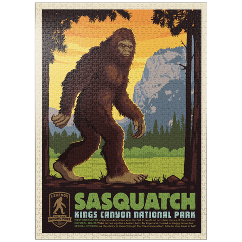 puzzleplate Legends Of The National Parks: Kings Canyon's Sasquatch 1000 Jigsaw Puzzle