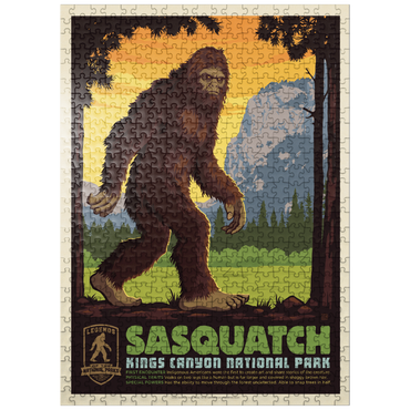 puzzleplate Legends Of The National Parks: Kings Canyon's Sasquatch 500 Jigsaw Puzzle