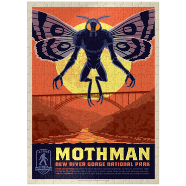 puzzleplate Legends Of The National Parks: New River Gorge's MothMan Returns 300 Jigsaw Puzzle