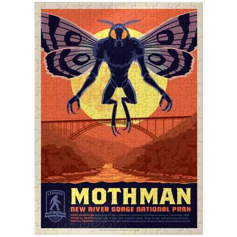 puzzleplate Legends Of The National Parks: New River Gorge's MothMan Returns 300 Jigsaw Puzzle