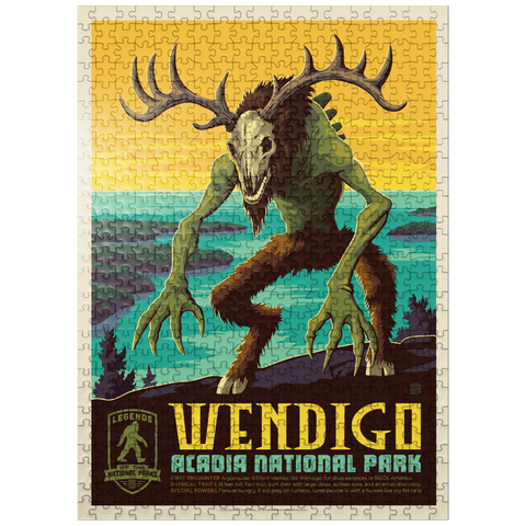 puzzleplate Legends Of The National Parks: Acadia's Wendigo 500 Jigsaw Puzzle