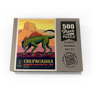 Legends Of The National Parks: Guadalupe Mountains Chupacabra 500 Jigsaw Puzzle box view3