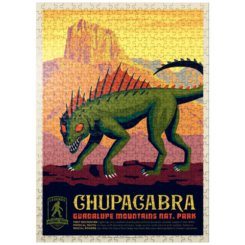 puzzleplate Legends Of The National Parks: Guadalupe Mountains Chupacabra 500 Jigsaw Puzzle
