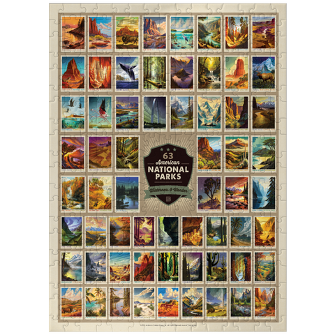 puzzleplate 63 Image National Park Print: by Arden von Haeger 300 Jigsaw Puzzle