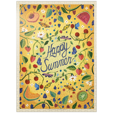 puzzleplate Happy Summer Fruit and Floral Garden 1000 Jigsaw Puzzle