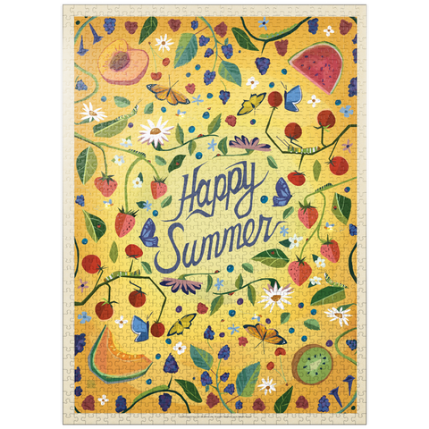 puzzleplate Happy Summer Fruit and Floral Garden 1000 Jigsaw Puzzle