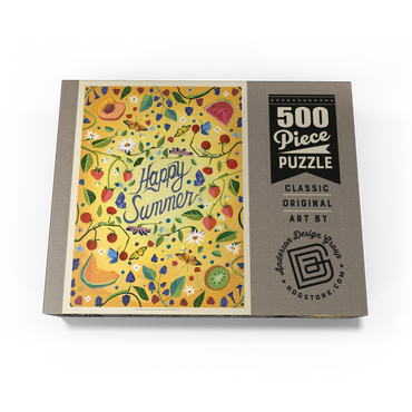 Happy Summer Fruit and Floral Garden 500 Jigsaw Puzzle box view3