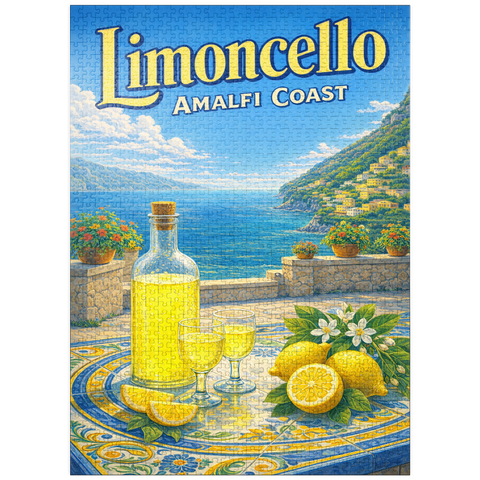 puzzleplate Limoncello - Lemon Terrace, Amalfi Coast 1000 Jigsaw Puzzle
