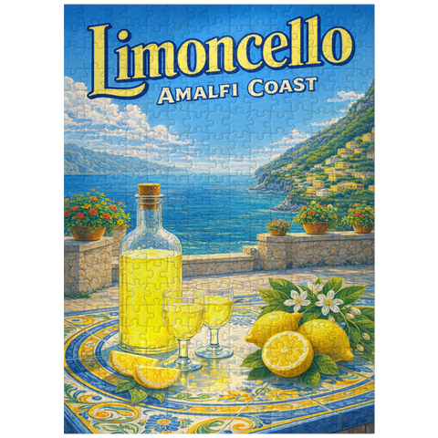puzzleplate Limoncello - Lemon Terrace, Amalfi Coast 300 Jigsaw Puzzle