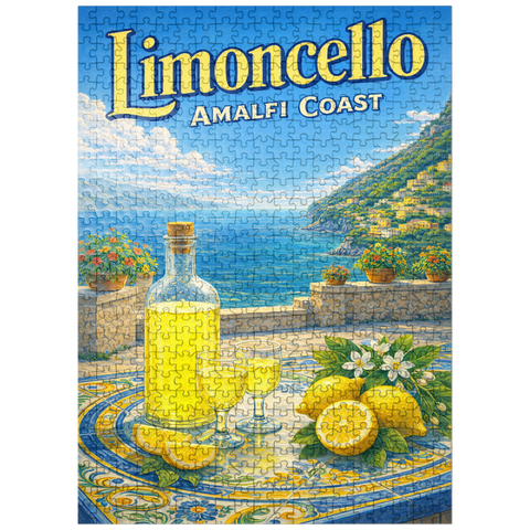puzzleplate Limoncello - Lemon Terrace, Amalfi Coast 500 Jigsaw Puzzle
