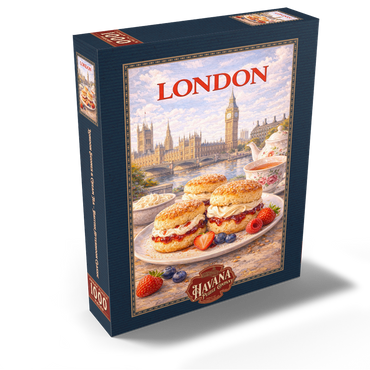 London Scones & Cream Tea – British Afternoon Classic 1000 Jigsaw Puzzle box view2
