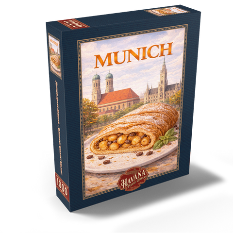 Munich Apple Strudel – Bavarian Dessert Delight 1000 Jigsaw Puzzle box view2