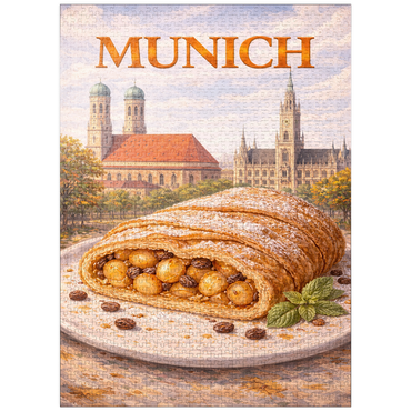 puzzleplate Munich Apple Strudel – Bavarian Dessert Delight 1000 Jigsaw Puzzle