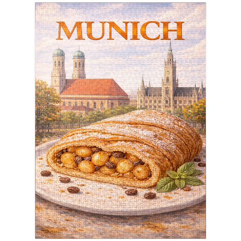 puzzleplate Munich Apple Strudel – Bavarian Dessert Delight 1000 Jigsaw Puzzle
