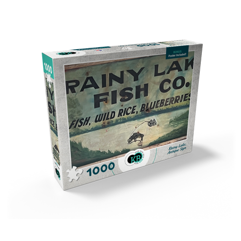 Rainy Lake Antique Sign 1000 Jigsaw Puzzle box view2