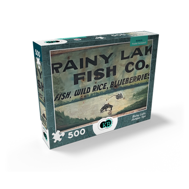 Rainy Lake Antique Sign 500 Jigsaw Puzzle box view2