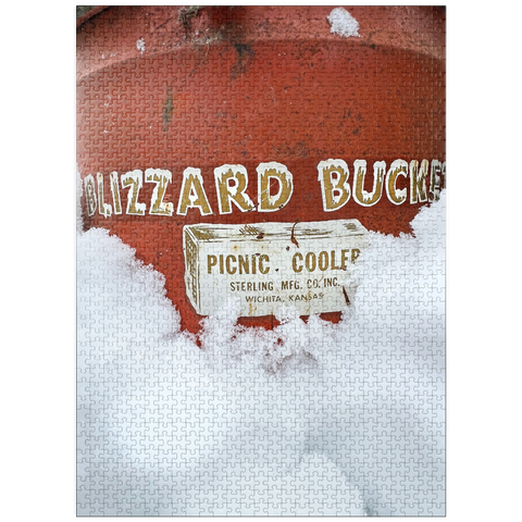 puzzleplate Blizzard Bucket Antique Cooler 1000 Jigsaw Puzzle