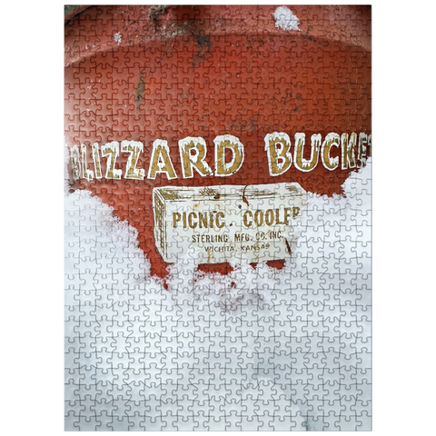 puzzleplate Blizzard Bucket Antique Cooler 500 Jigsaw Puzzle