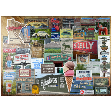 puzzleplate Travel Minnesota, Collage no.1 1000 Jigsaw Puzzle