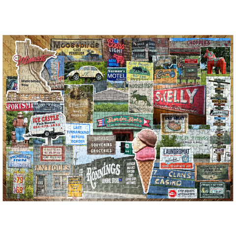 puzzleplate Travel Minnesota, Collage no.1 500 Jigsaw Puzzle